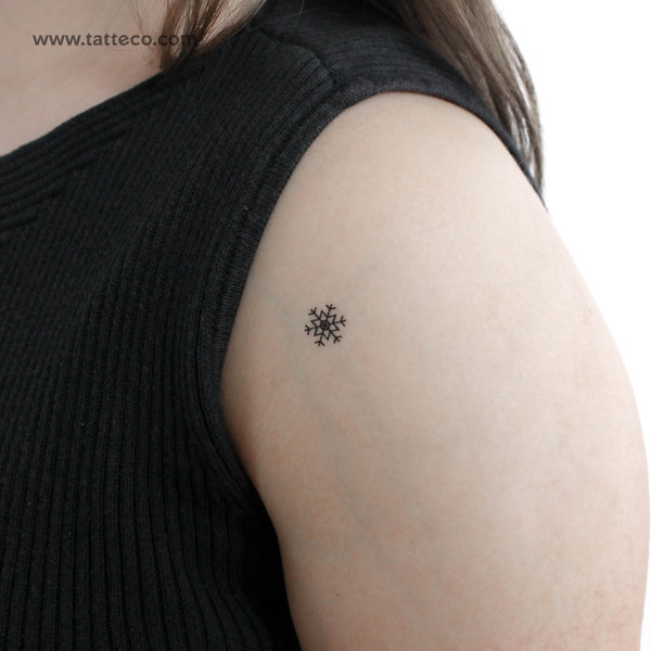 Small Snowflake Temporary Tattoo - Set of 3
