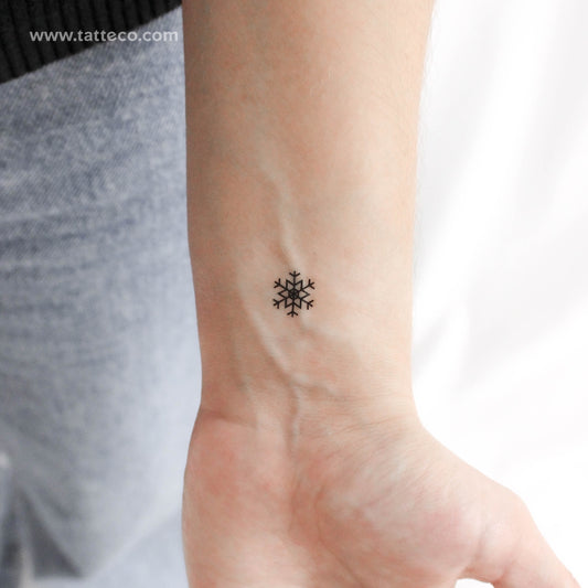 Small Snowflake Temporary Tattoo - Set of 3