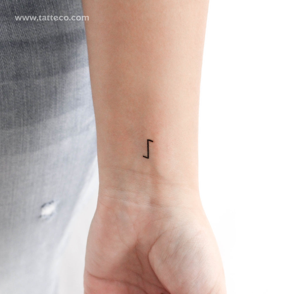 Tatuaje temporal de la runa Eihwaz (juego de 3)