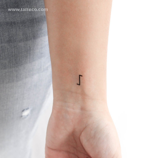 Eihwaz Rune Temporary Tattoo - Set of 3