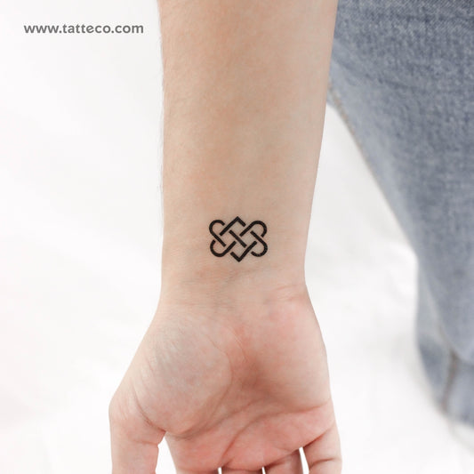 Tatuaje temporal de nudo de amor celta (juego de 3)