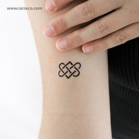 Tatuaje temporal de nudo de amor celta (juego de 3)