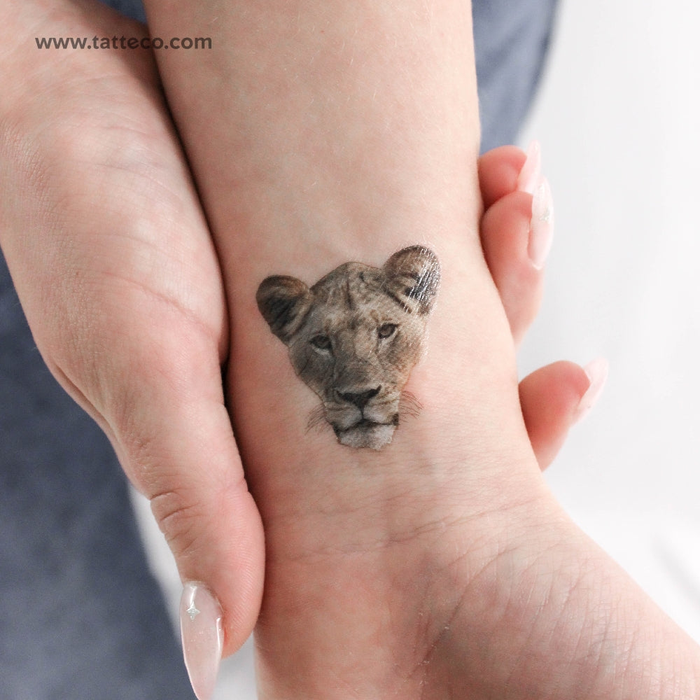 Lioness Temporary Tattoo - Set of 3