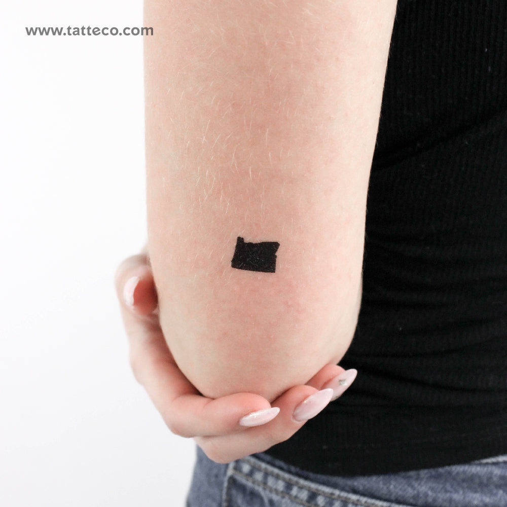 Tatuaje temporal del mapa de Oregón (juego de 3)