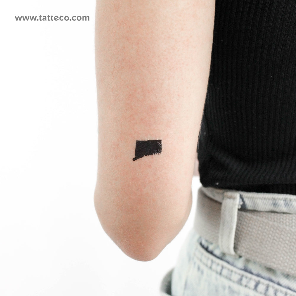Tatuaje temporal del mapa de Connecticut (juego de 3)