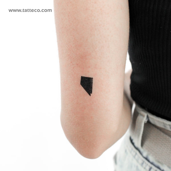 Nevada Map Temporary Tattoo - Set of 3