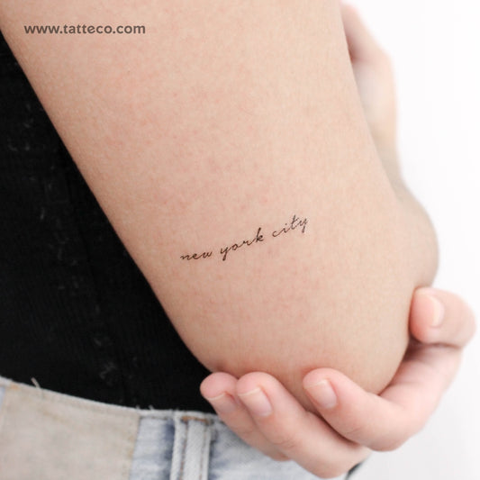 Tatuaje temporal de la ciudad de Nueva York - Juego de 3