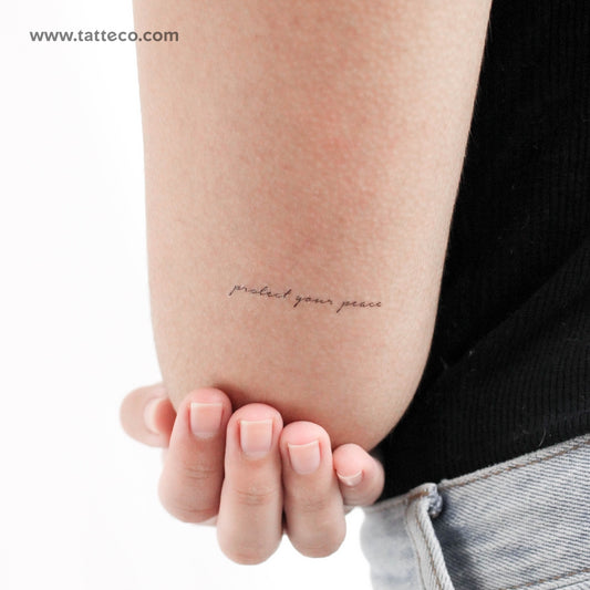 Protect Your Peace Temporary Tattoo - Set of 3