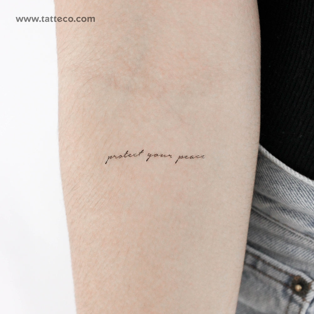 Protect Your Peace Temporary Tattoo - Set of 3