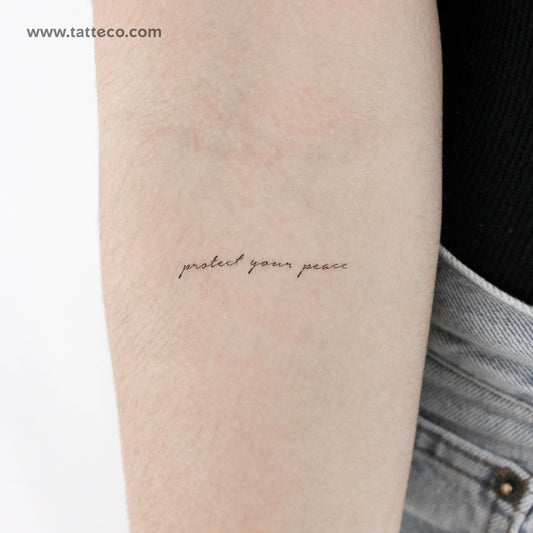 Protect Your Peace Temporary Tattoo - Set of 3