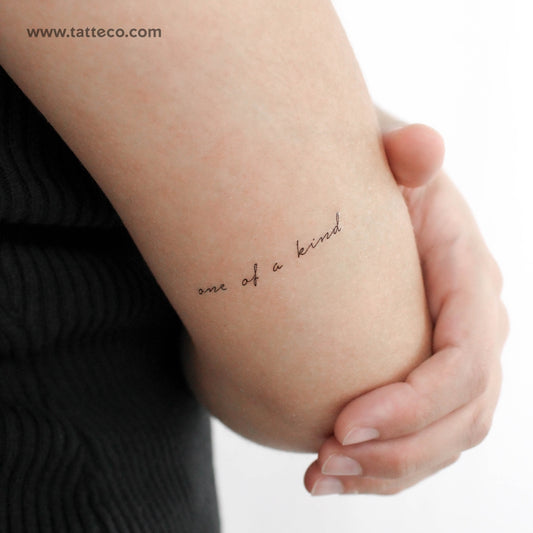 One Of A Kind Temporary Tattoo - Set of 3