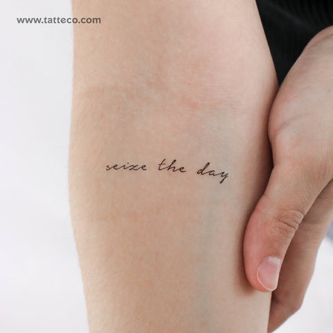 Seize The Day Temporary Tattoo - Set of 3