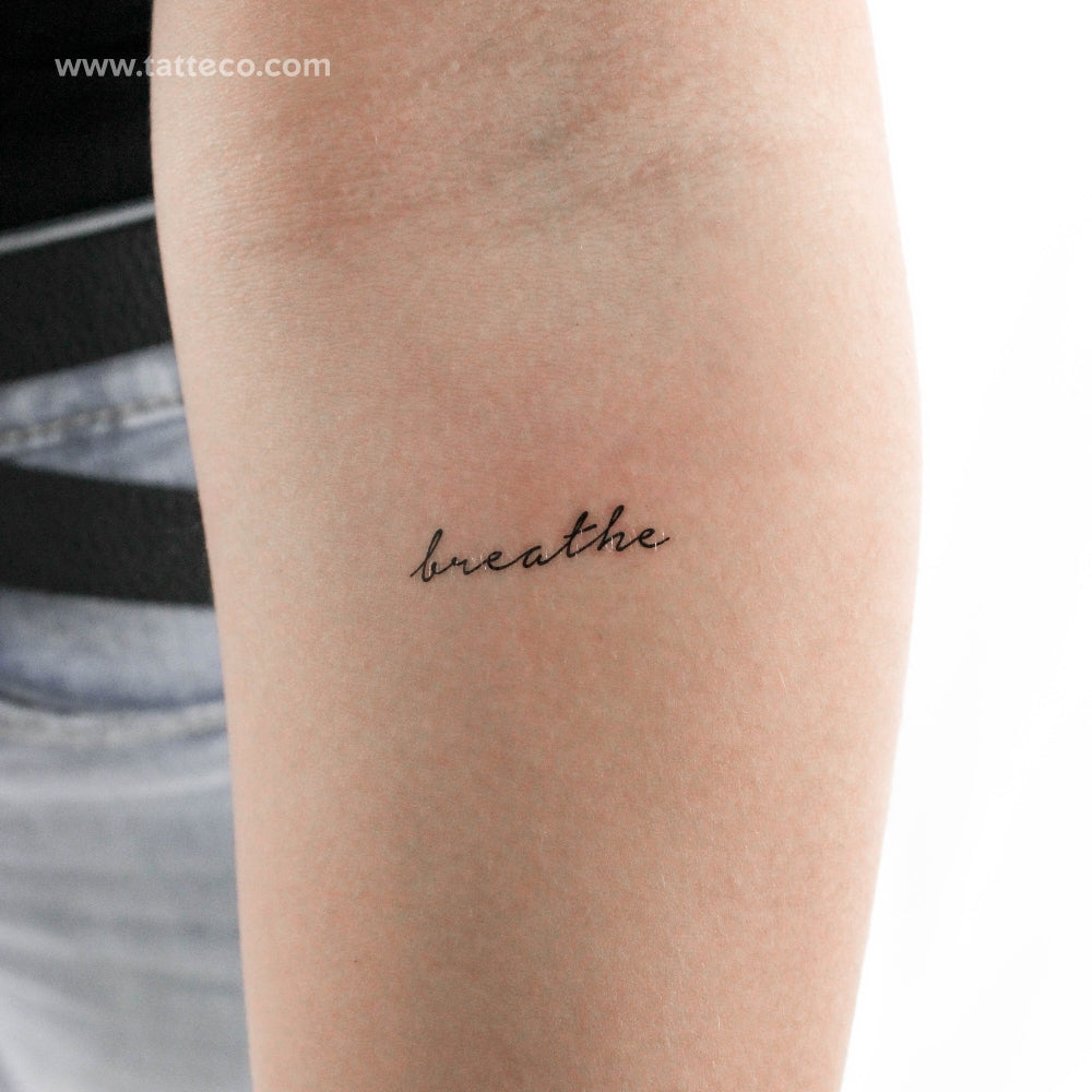 Breathe Temporary Tattoo - Set of 3