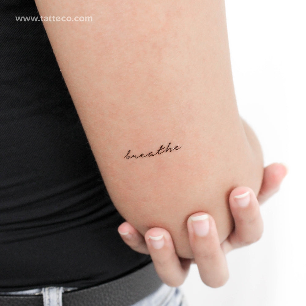 Breathe Temporary Tattoo - Set of 3