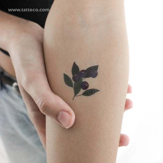 Tatuaje temporal de arándano de Zihee (juego de 3)