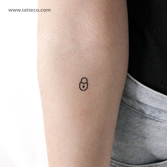 Tatuaje temporal de llave y candado - Juego de 3