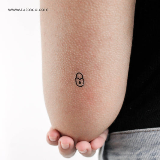 Tatuaje temporal de llave y candado - Juego de 3