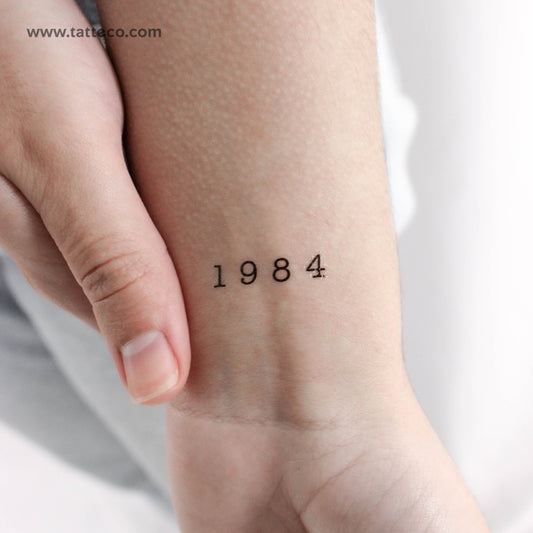 Tatuaje temporal de 1984 - Juego de 3