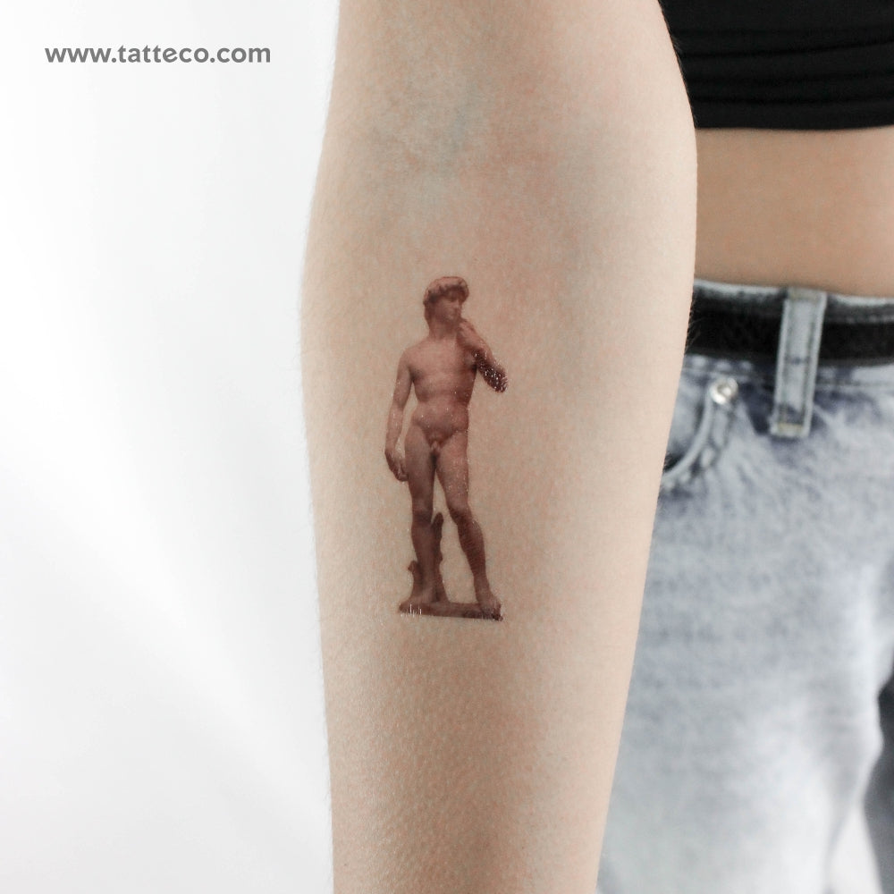 Michelangelo's David Temporary Tattoo - Set of 3