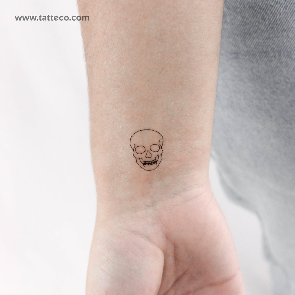 Skull Temporary Tattoo - Set of 3