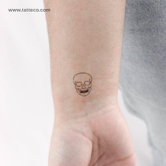 Tatuaje temporal de calavera - Juego de 3