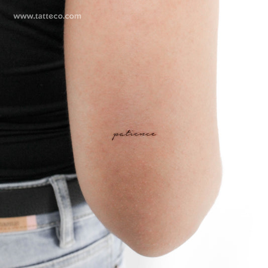 Tatuaje temporal de paciencia - Juego de 3