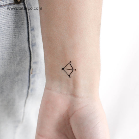 Tatuaje temporal de arco y flecha - Juego de 3