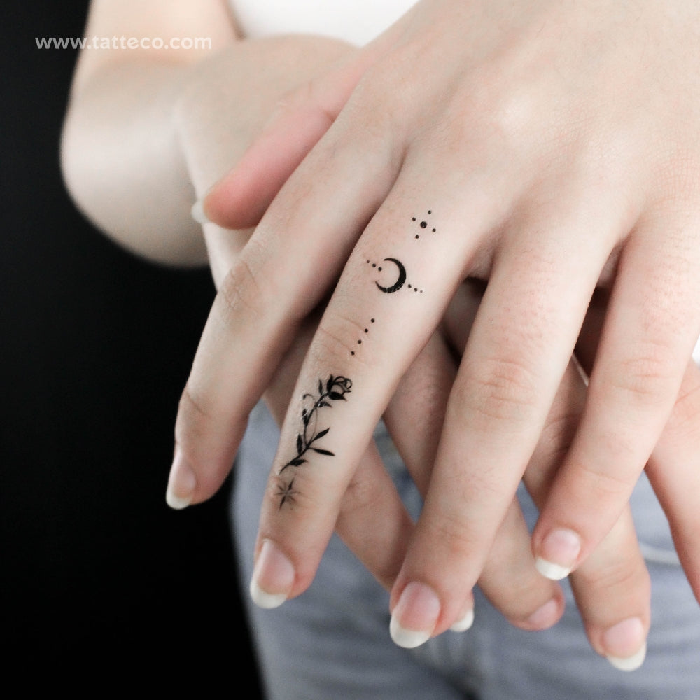 Tatuaje temporal de adorno para el dedo (juego de 3)