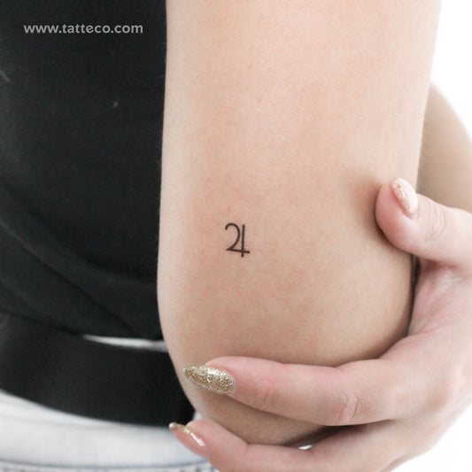 Jupiter Planet Symbol Temporary Tattoo - Set of 3