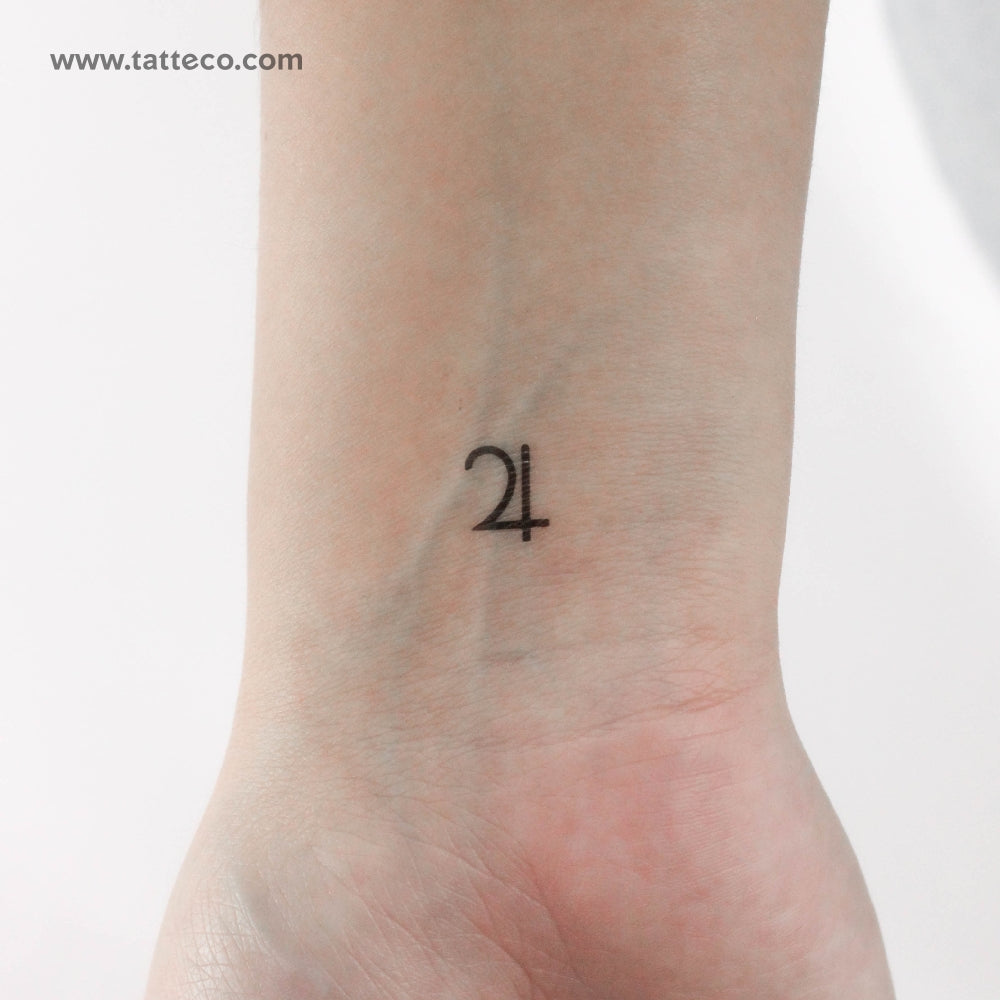 Jupiter Planet Symbol Temporary Tattoo - Set of 3