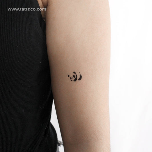 Panda Bear Temporary Tattoo - Set of 3