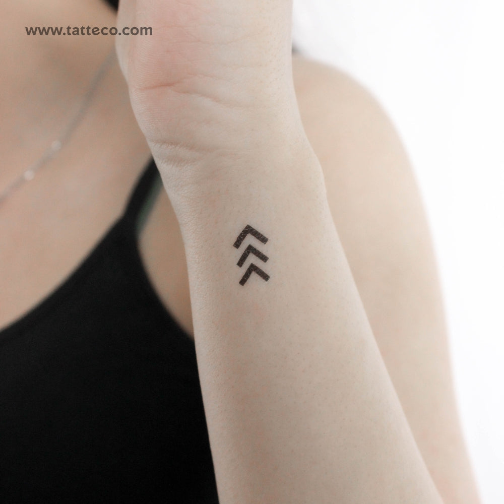 Tatuaje temporal pequeño del símbolo de "The Lucky Few" (juego de 3)