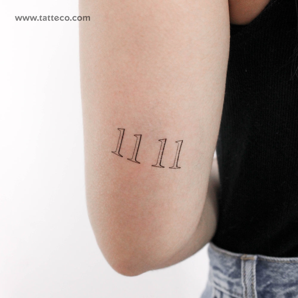 11 11 Aniston Temporary Tattoo - Set of 3
