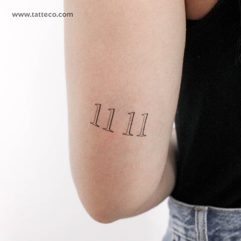 11 11 Aniston Temporary Tattoo - Set of 3