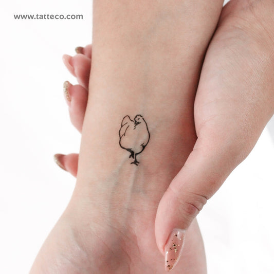 Tatuaje temporal de gallina - Juego de 3