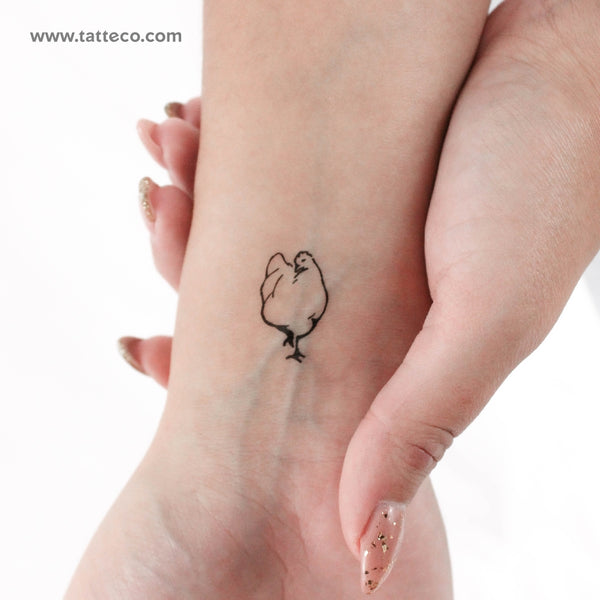 Hen Temporary Tattoo - Set of 3