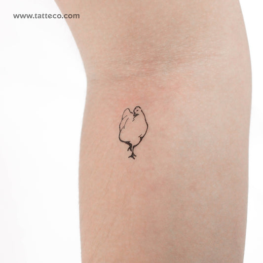 Tatuaje temporal de gallina - Juego de 3