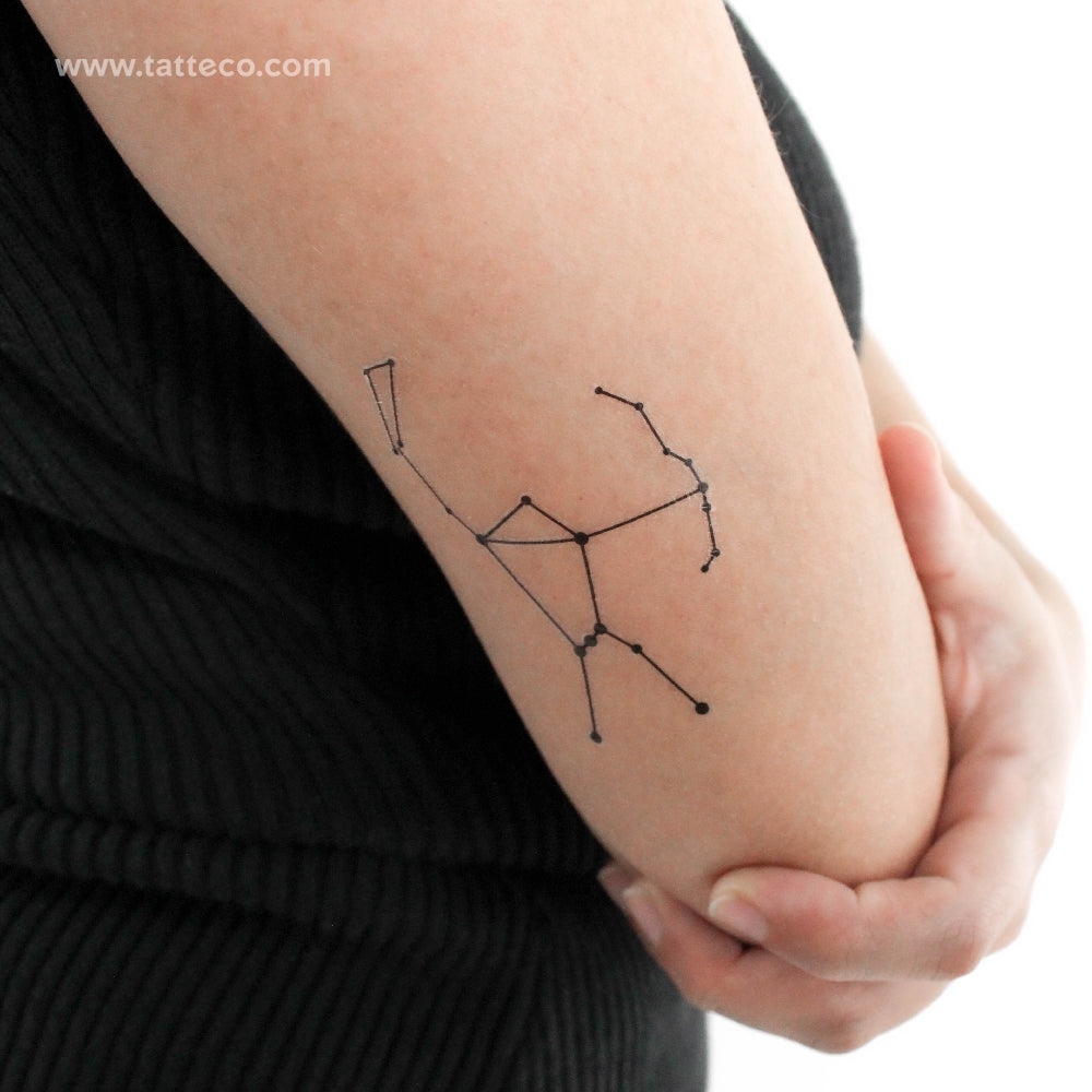 Taurus Constellation Tattoo Flower Tattoo Design - Etsy