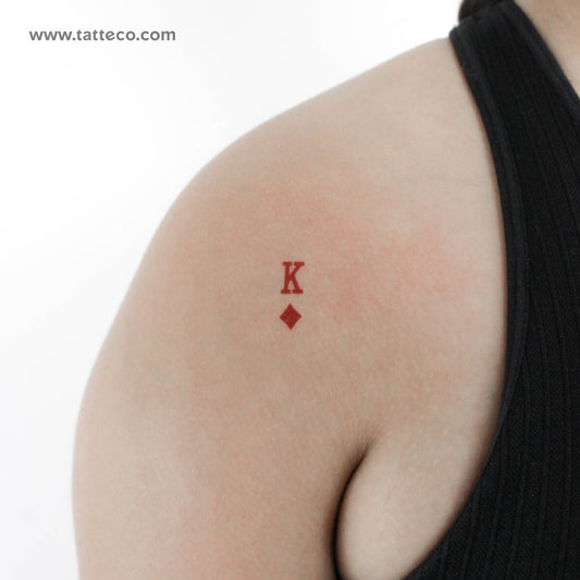 King Of Diamonds Temporary Tattoo - Set of 3
