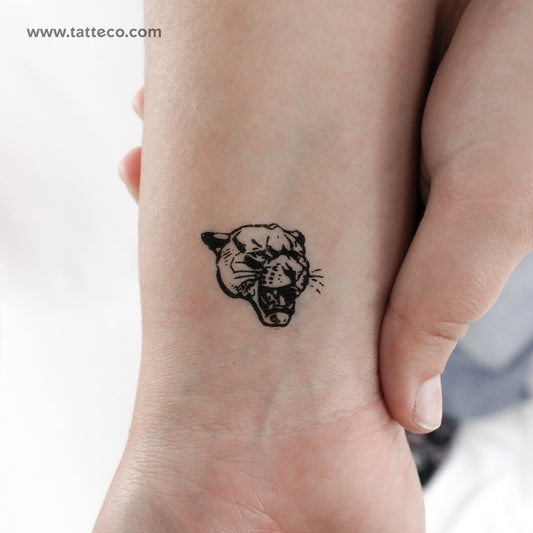 Tatuaje temporal de pantera - Juego de 3