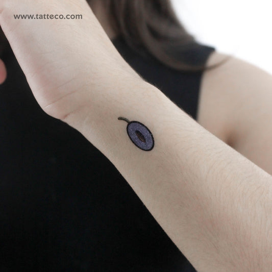 Tatuaje temporal de aceituna negra de Ann Lilya (juego de 3)