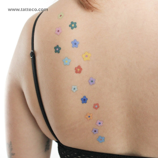 Little Flower Collection By Ann Lilya Temporary Tattoo - Set of 3