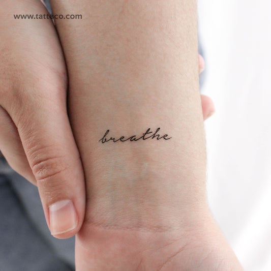 Breathe Temporary Tattoo - Set of 3