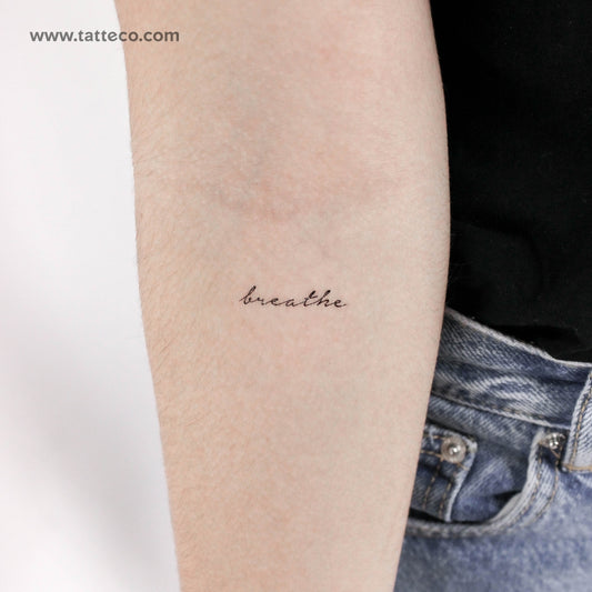 Breathe Temporary Tattoo - Set of 3