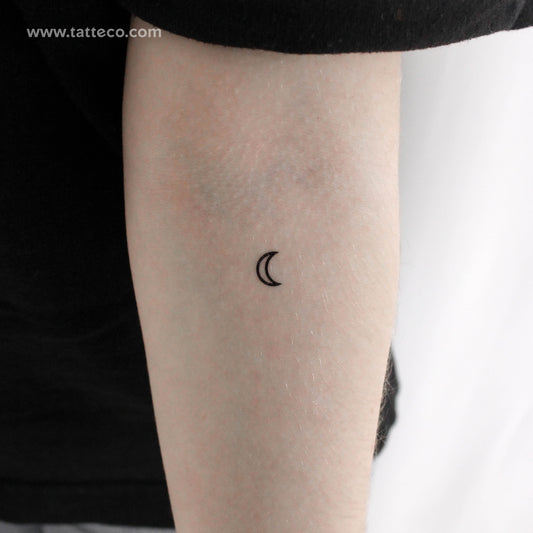 Tatuaje temporal del símbolo del planeta Luna - Juego de 3