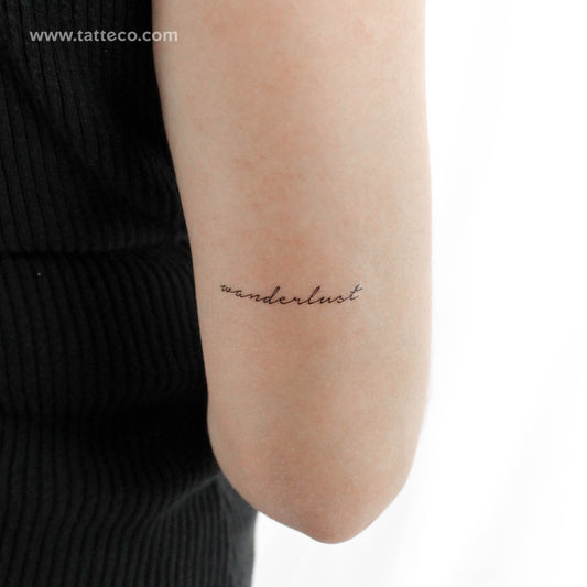 Wanderlust Temporary Tattoo - Set of 3