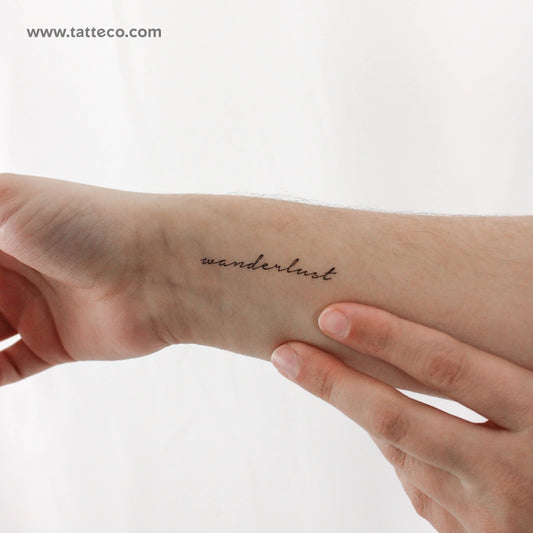 Wanderlust Temporary Tattoo - Set of 3