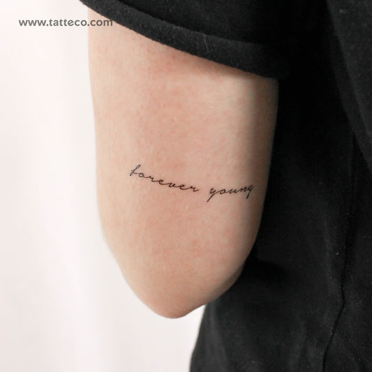 Forever Young Temporary Tattoo - Set of 3