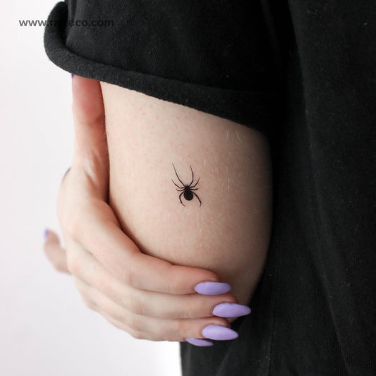 Tatuaje temporal de araña pequeña - Juego de 3