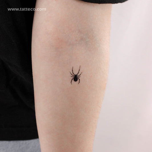 Tatuaje temporal de araña pequeña - Juego de 3